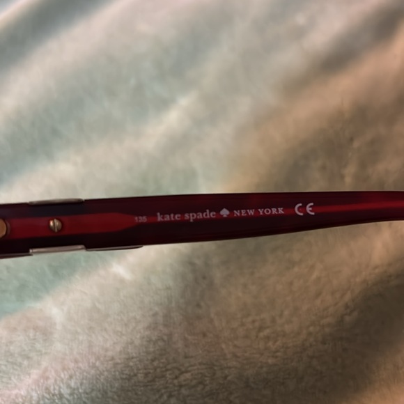 Exc. used condition! Kate Spade red bow frames. Currently have sunglass script - Picture 4 of 6